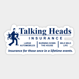 Talking Heads Insurance Sticker